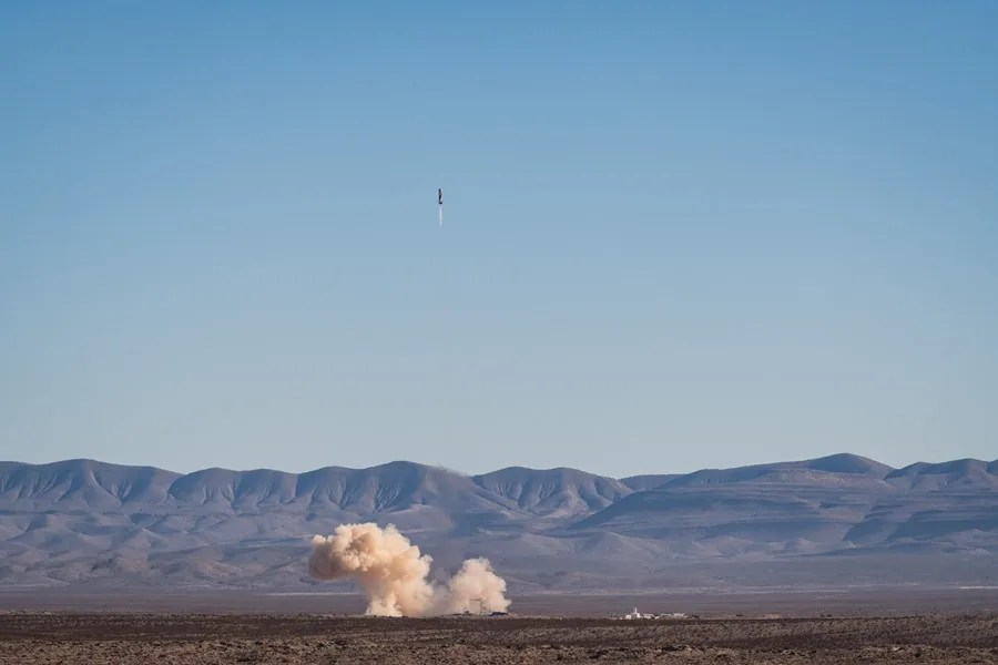 Explota un cohete de Blue Origin