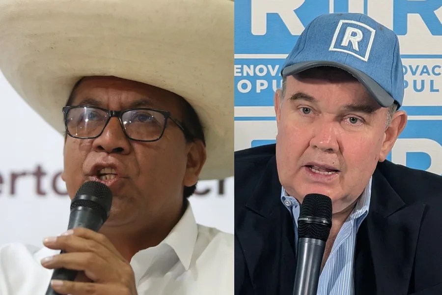 Tensión electoral en Perú: 15.000 votos separan a Sánchez y Aliaga, con 99,5 % escrutado