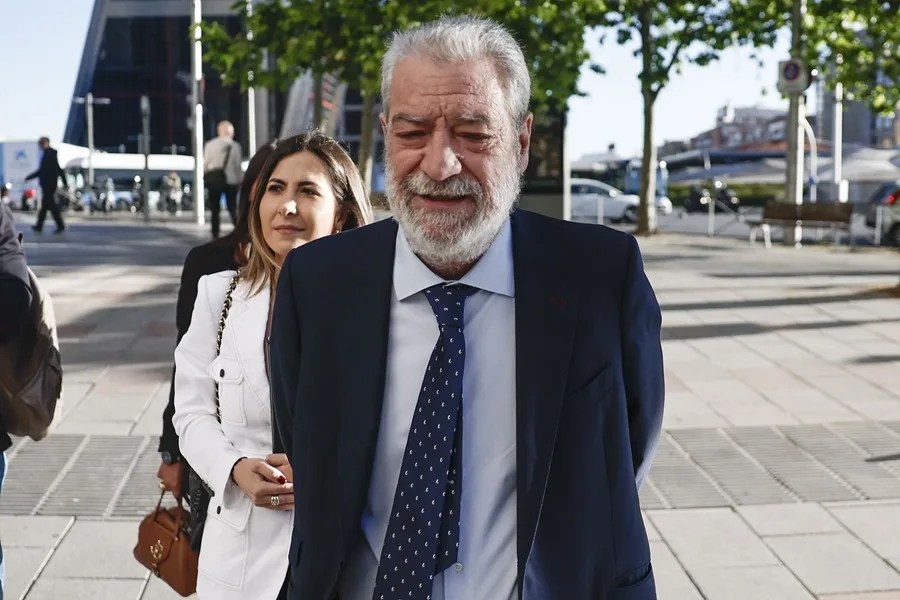 Miguel Ángel Rodríguez, jefe de gabinete de la presidenta de Madrid, Isabel Díaz Ayuso, a su llegada a los Juzgados de Plaza de Castilla.