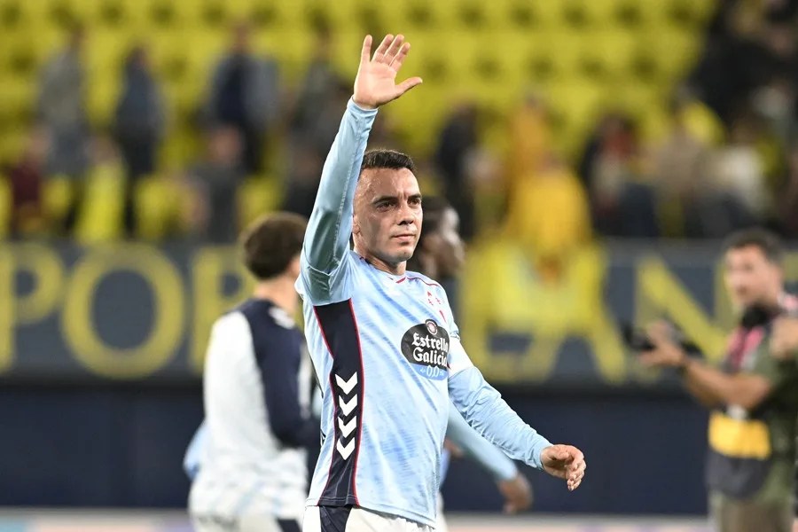 El delantero del Celta Iago Aspas
