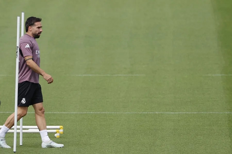 El capitán del Real Madrid Dani Carvajal