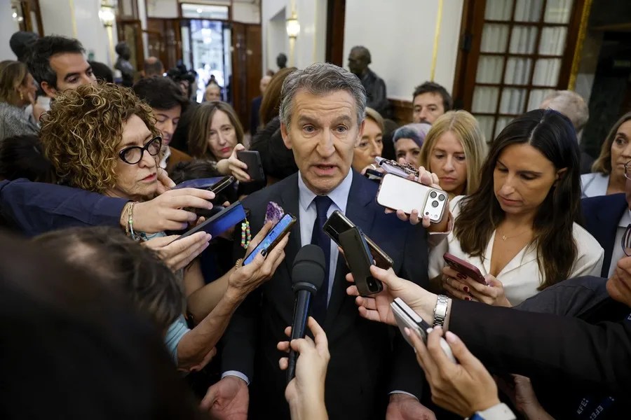 El líder del Partido Popular, Alberto Núñez-Feijóo