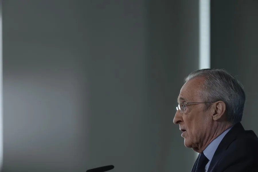 El presidente del Real Madrid, Florentino Pérez