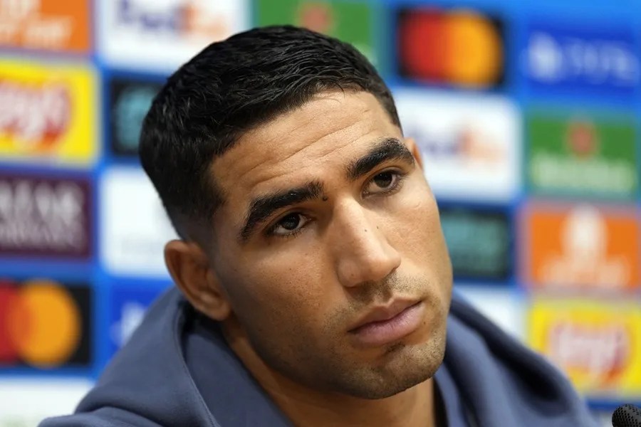 El jugador del PSG Achraf Hakimi