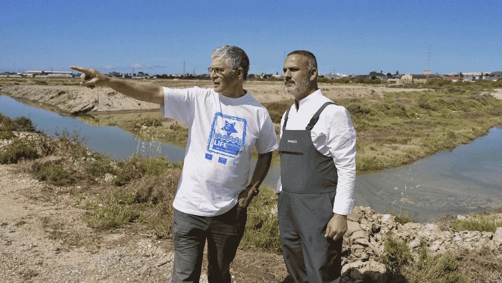 Imagen de Ángel León, y Juan Clavero de Ecologistas en Acción