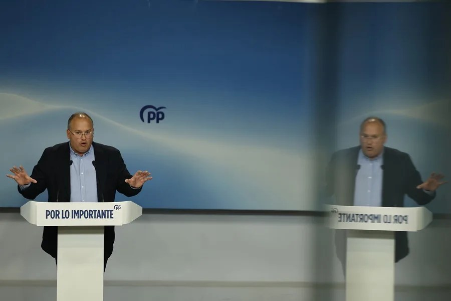 El secretario general del Partido Popular, Miguel Tellado