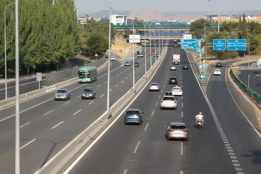 Imagen de tráfico en Madrid
