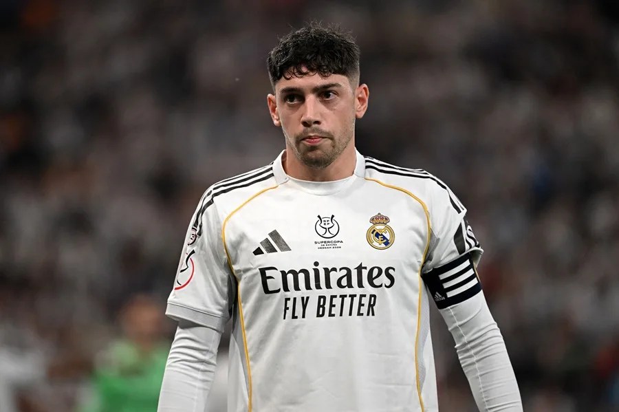 El jugador del Real Madrid Fede Valverde.