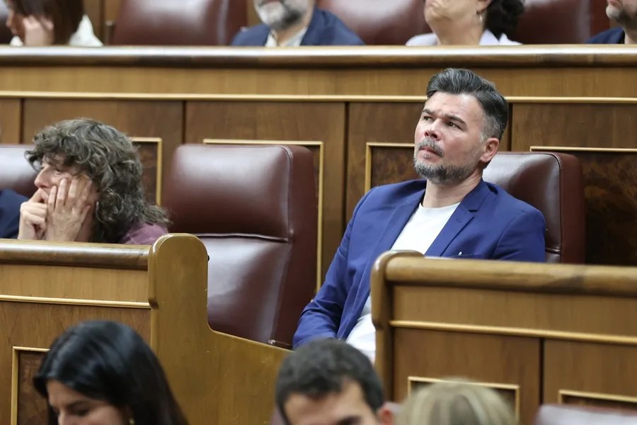 El portavoz parlamentario de ERC, Gabriel Rufián
