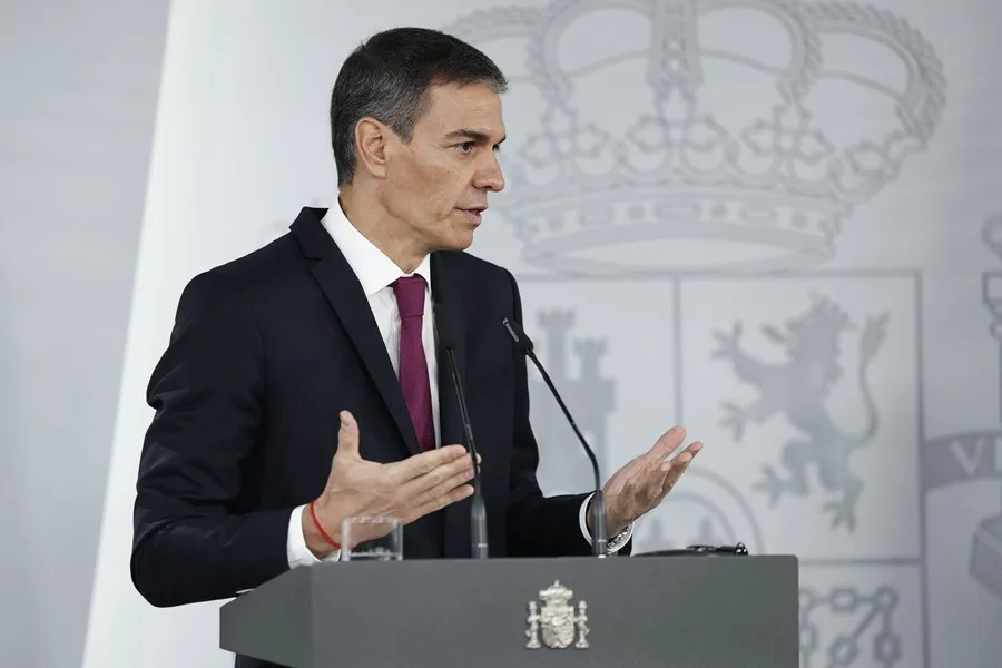 El presidente del Gobierno, Pedro Sánchez