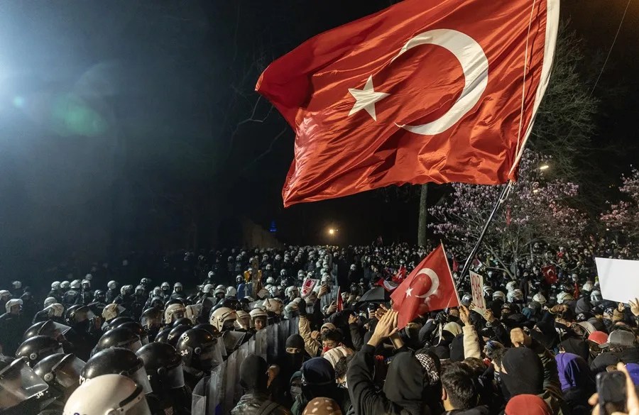 Imagen de archivo de una manifestación en la plaza Taksim.