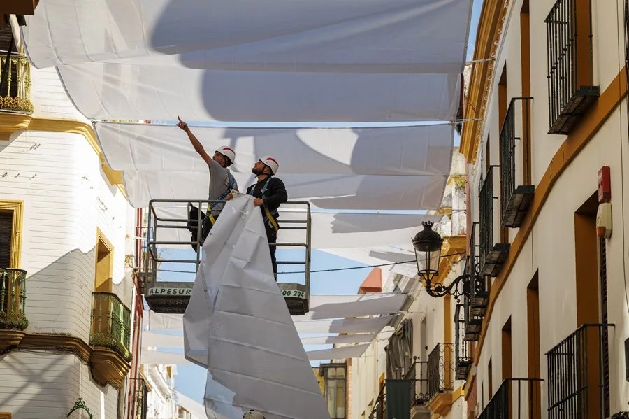 toldos sombra calor calles