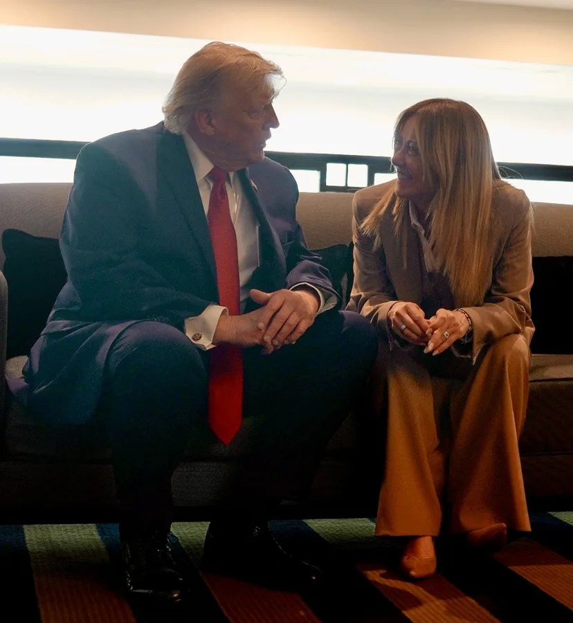 Polémica entre Giogia Meloni y Donald Trump
