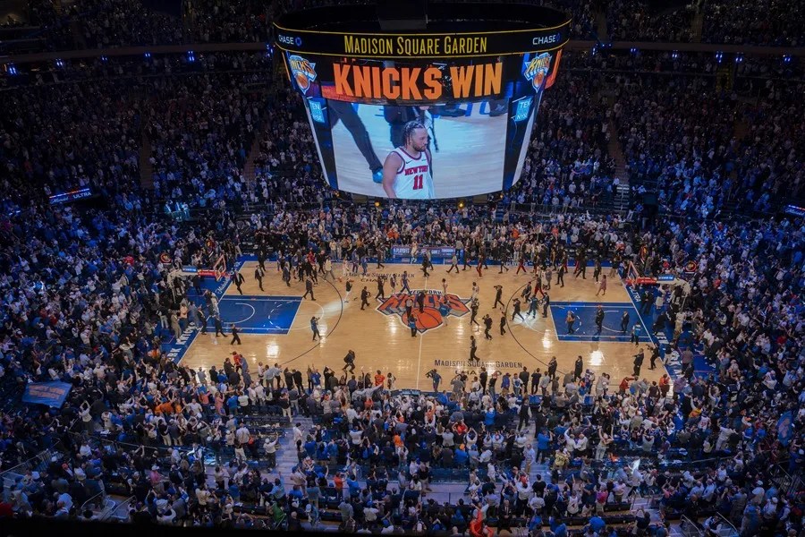 Máxima alerta en Nueva York para el partido de NBA de los Knicks por la presencia de Trump