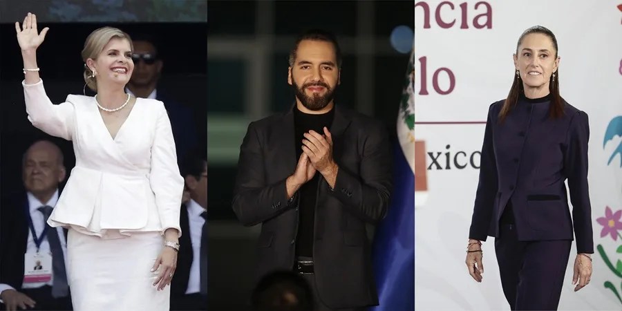 Bukele y Sheinbaum lideran aprobación presidencial en Latinoamérica, Balcázar sigue último