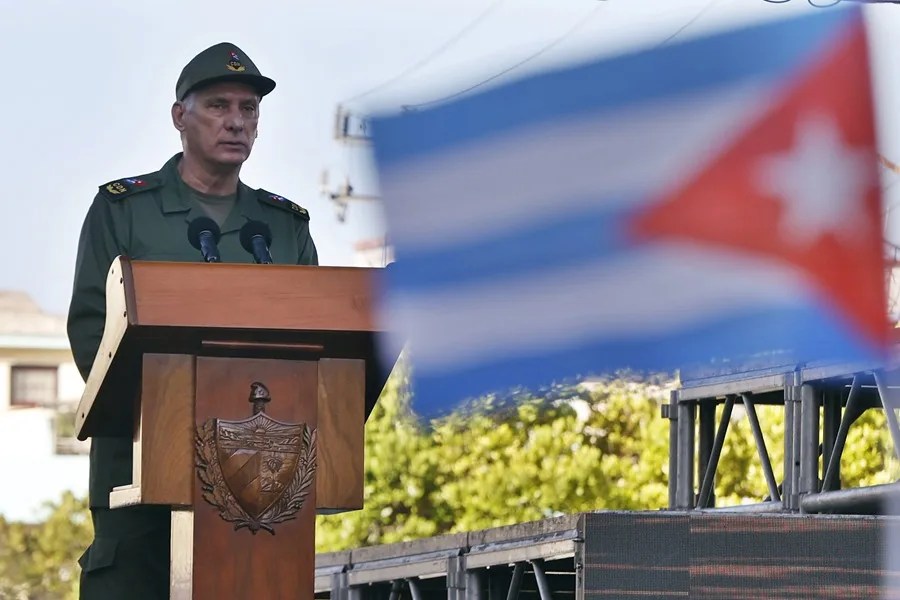 El presidente de Cuba, Miguel Díaz-Canel