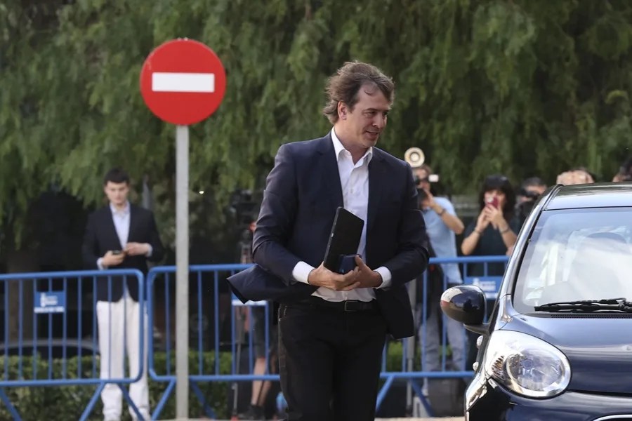 David Sánchez, hermano del presidente del Gobierno, a su llegada para declarar