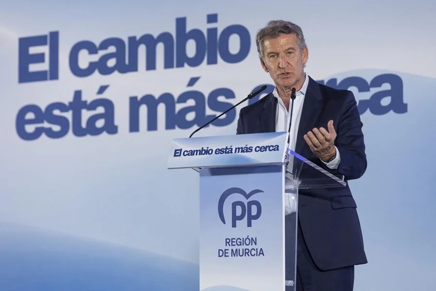 El presidente del Partido Popular, Alberto Núñez Feijóo