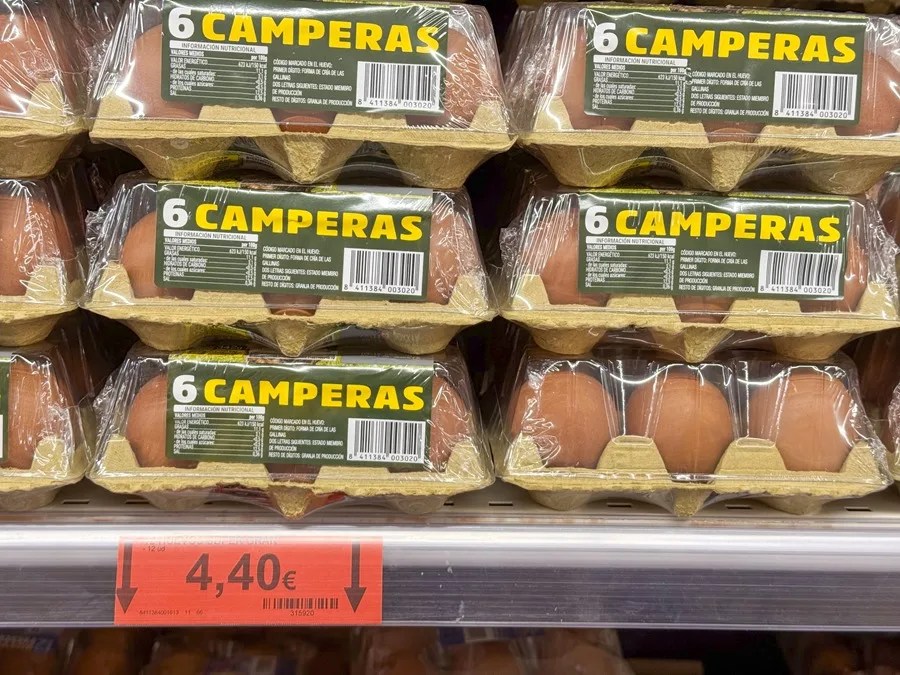 GASTO ESPAÑOLES HUEVOS