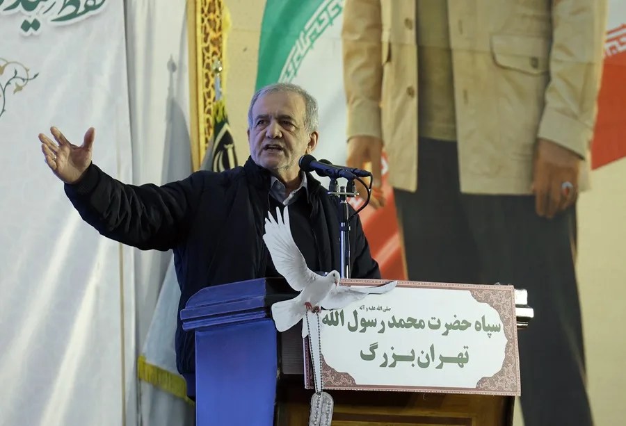El presidente iraní, Masoud Pezeshkian