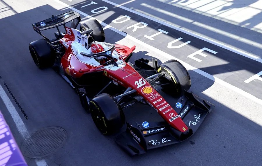 El piloto de la Scuderia Ferrari, Charles Leclerc
