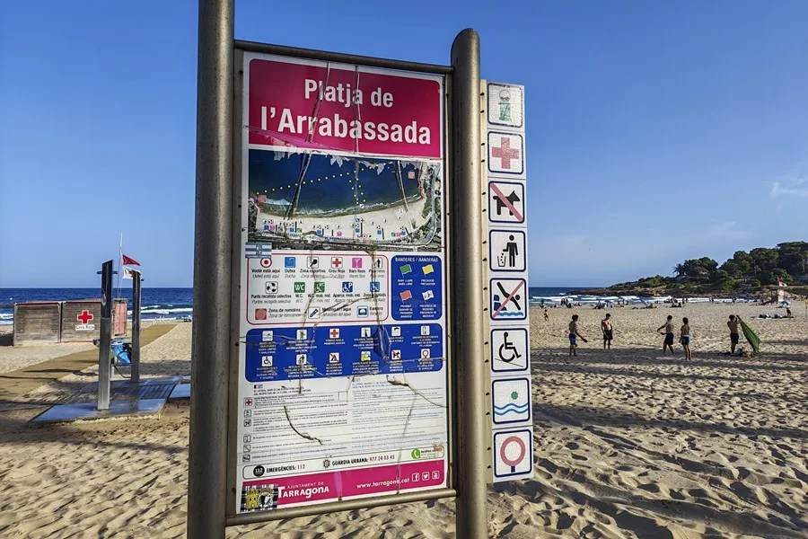 Playa de L'Arrabassada de Tarragona.