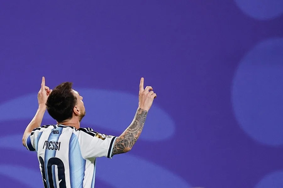 Lionel Messi, tras marcar contra Argelia