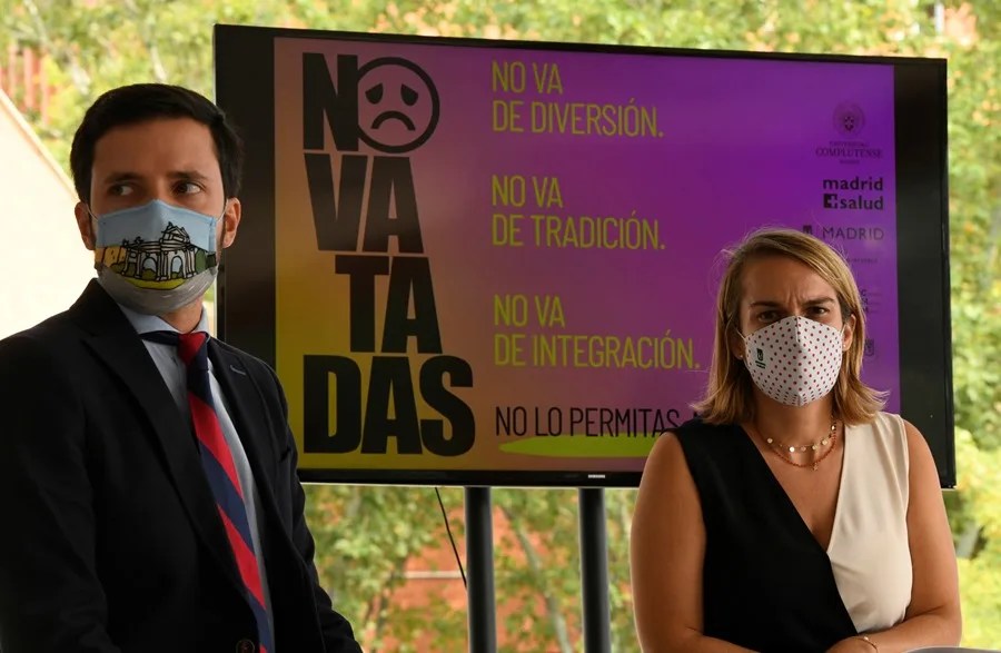 Imagen de archivo de una campaña contra las novatadas.