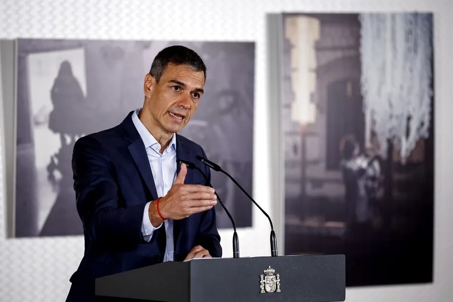 El presidente del Gobierno, Pedro Sánchez, interviene en un encuentro sobre políticas de apoyo a la discapacidad y la dependencia