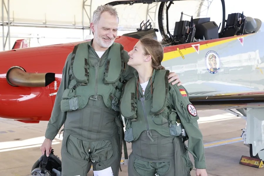 rey Felipe princesa Leonor vuelo