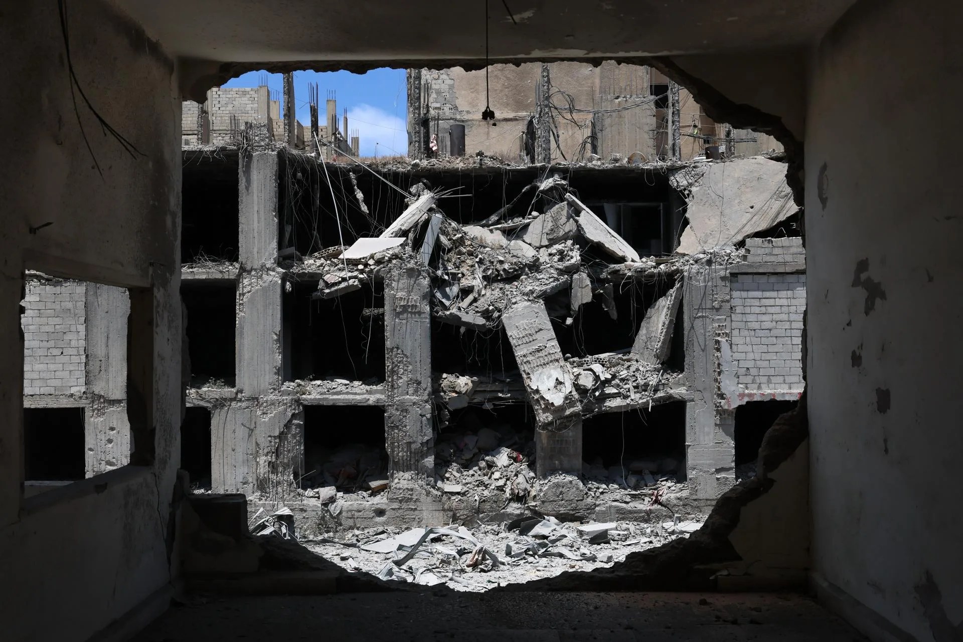 Destroyed buildings after an Israeli airstrike that targeted the city of Tyre, Lebanon, 02 June 2026. EFE/EPA/WAEL HAMZEH
