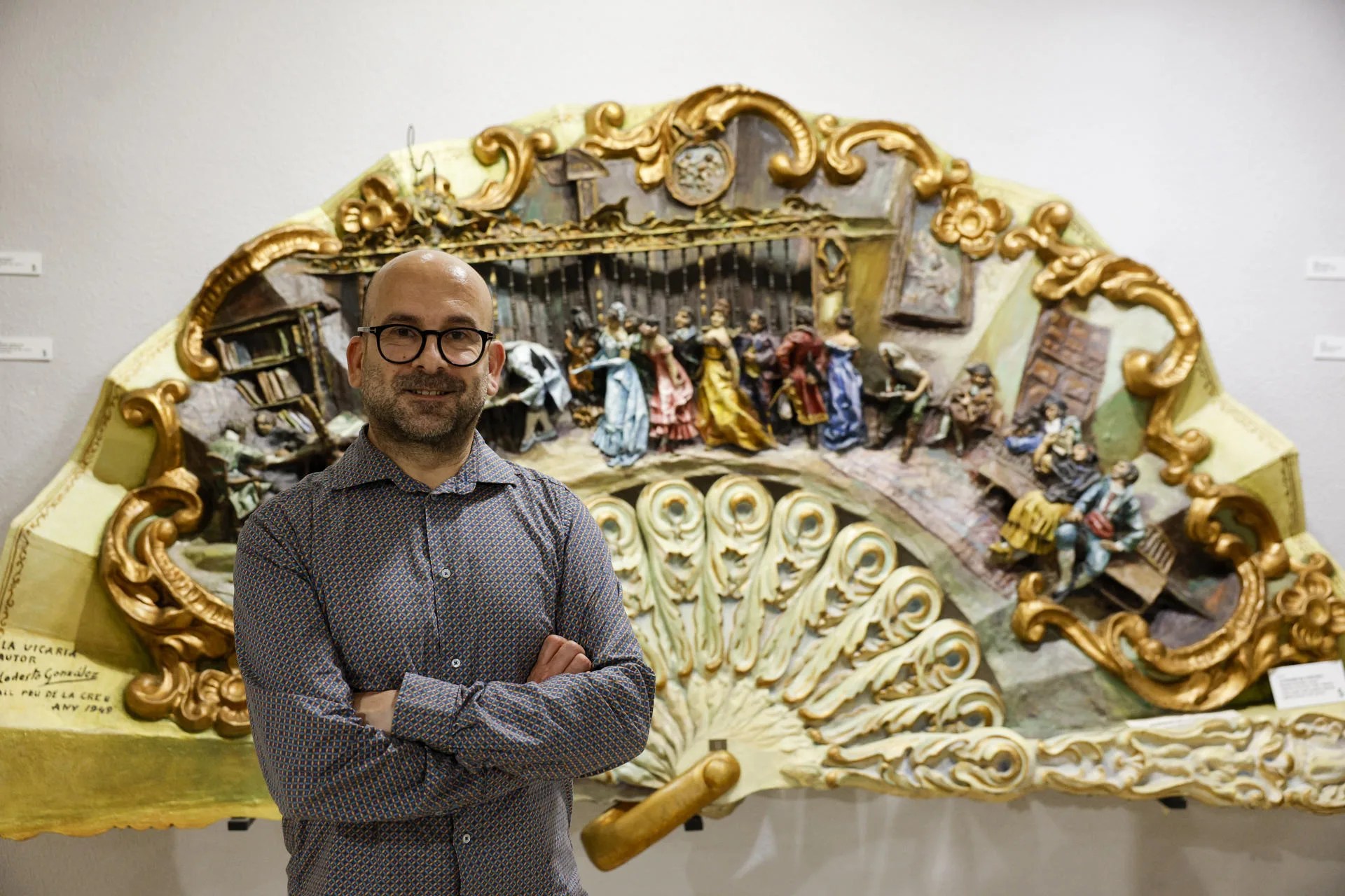 El maestro mayor del gremio de Artistas falleros, Vicente Julián, en la entrevista con EFE. EFE/Kai Försterling
