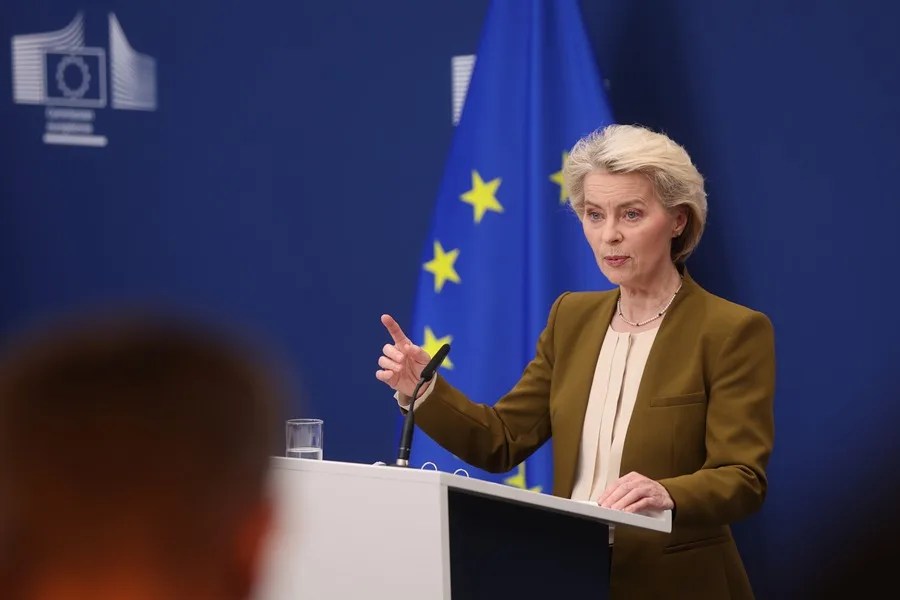 La presidenta de la Comisión Europea, Ursula von der Leyen