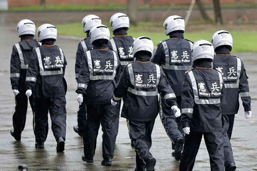 Policía militar en Taiwán.