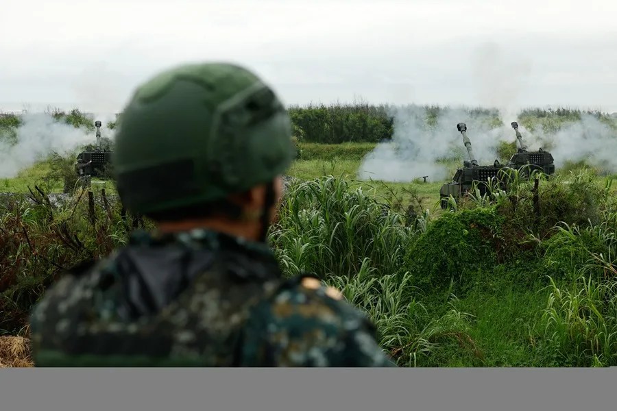 Un oficial militar taiwanés