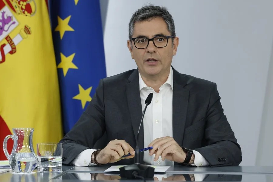 El ministro de la Presidencia, Justicia y Relaciones con las Cortes de España, Félix Bolaños