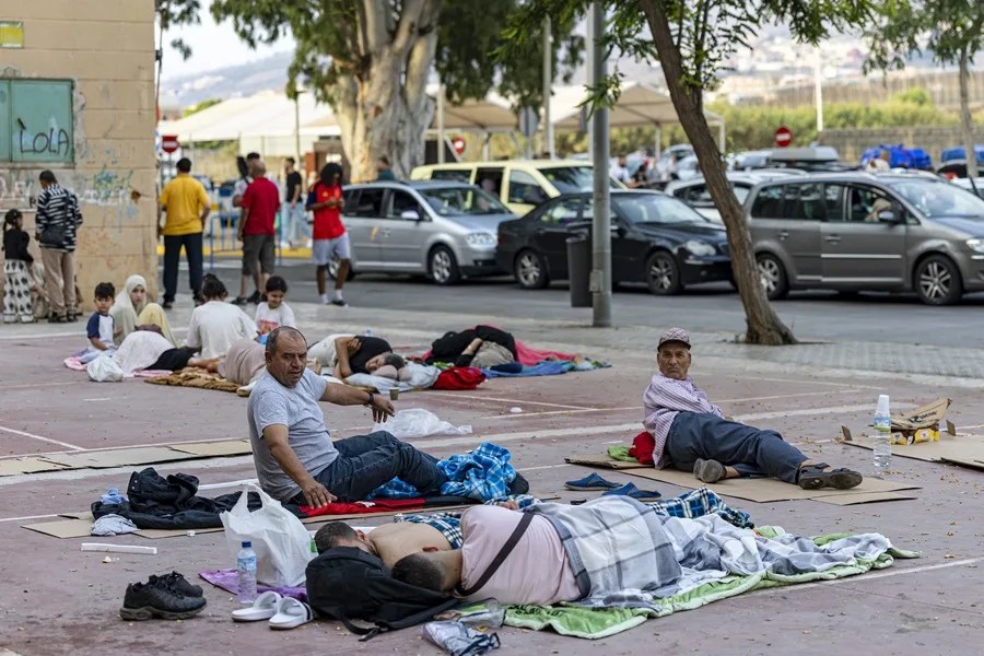 Entra irregular de migrantes en Melilla