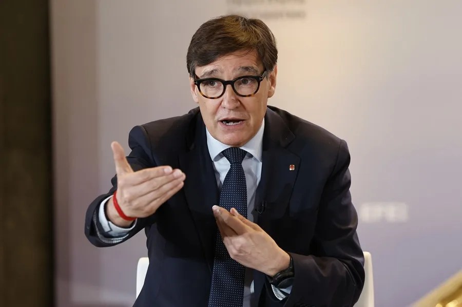 El presidente de la Generalitat de Cataluña, Salvador Illa