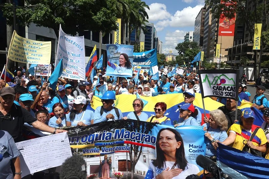 María Corina Machado asegura que la "transición viene" en Venezuela