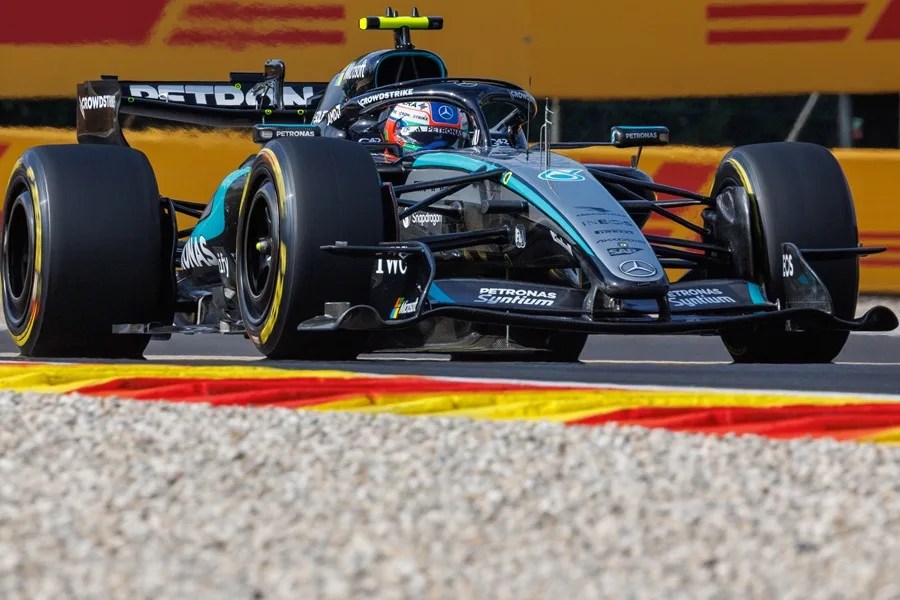El piloto de Mercedes, el italiano Andrea Kimi Antonelli