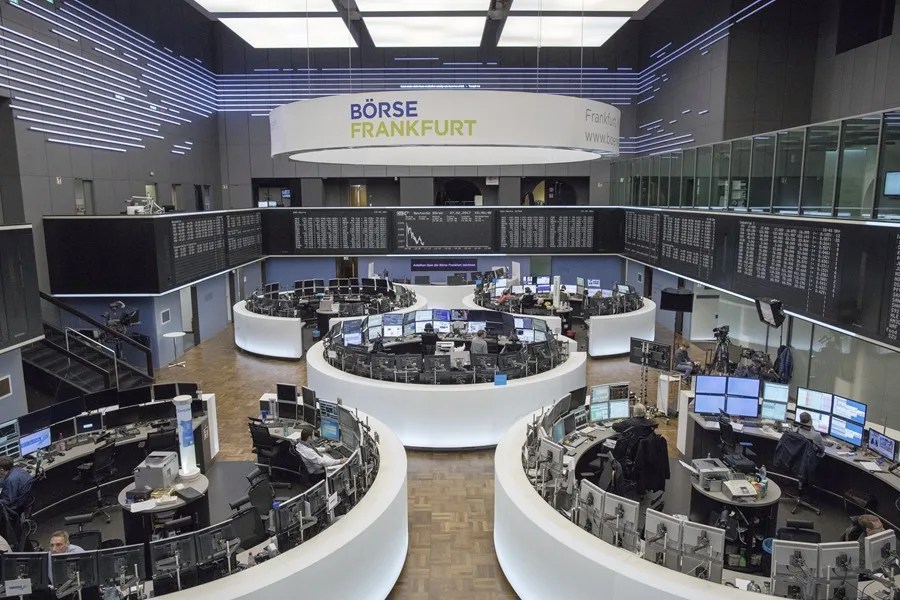 Vista general de la bolsa de Fráncfort (Alemania)