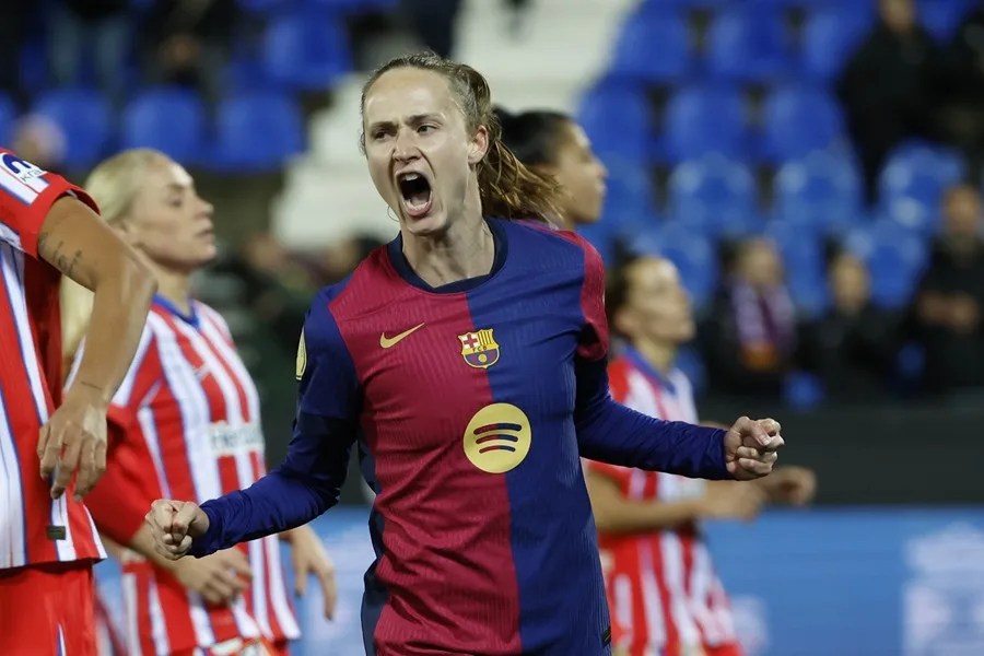 La delantera noruega del FC Barcelona Caroline Graham.