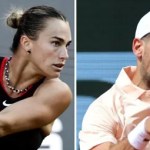 Combo fotográfico de archivo de la tenista bielorrusa Aryna Sabalenka (i) y del tenista serbio Novak Djokovic. EFE/EPA/FILIP SINGER // CHRISTOPHE PETIT TESSON.