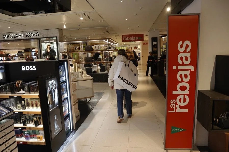 Interior de una tienda de El Corte Inglés.