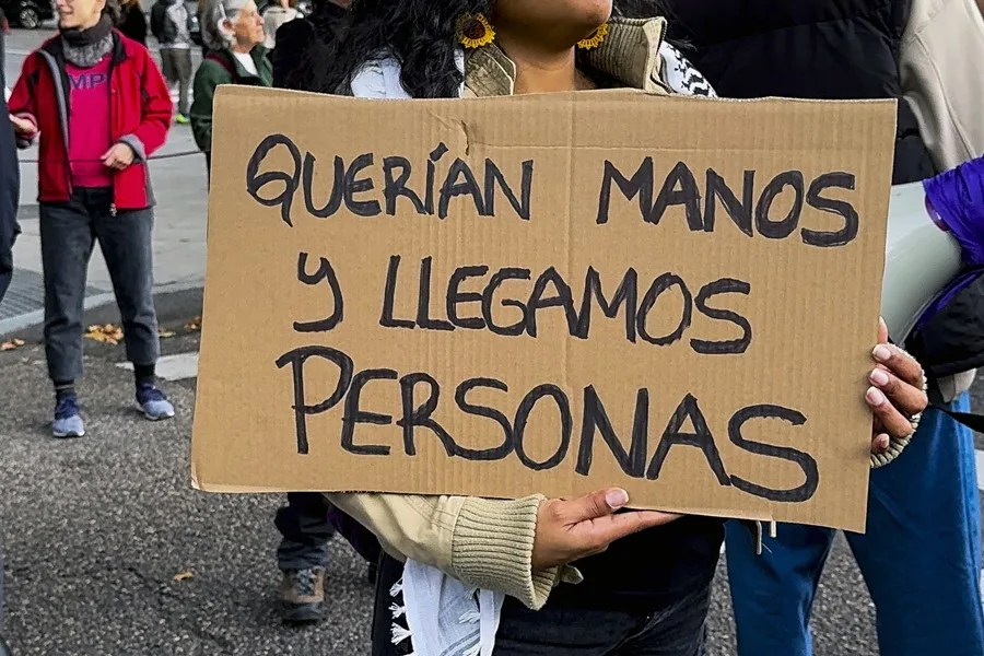 Una manifestación contra el racismo.