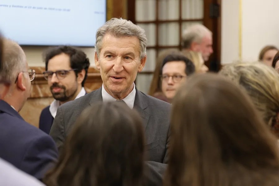 El presidente del PP, Alberto Núñez Feijóo