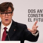 El presidente de la Generalitat de Cataluña, Salvador Illa, comparece en rueda de prensa