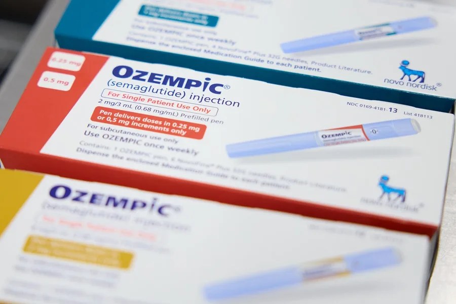 Cajas de Ozempic.