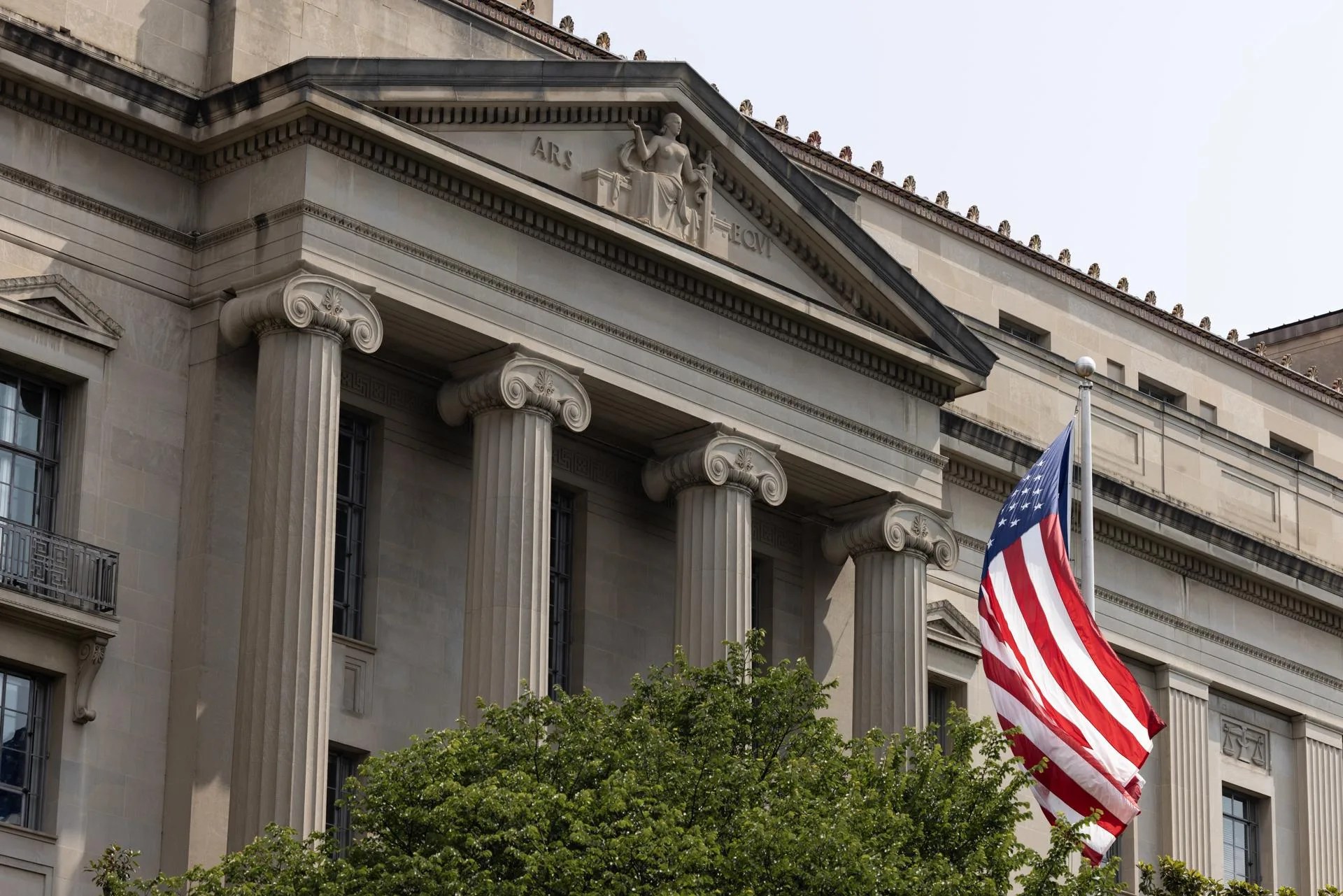 (FILE).- The Robert F. Kennedy Department of Justice Building in Washington, DC, USA, 25 July 2023. EFE/EPA/MICHAEL REYNOLDS
