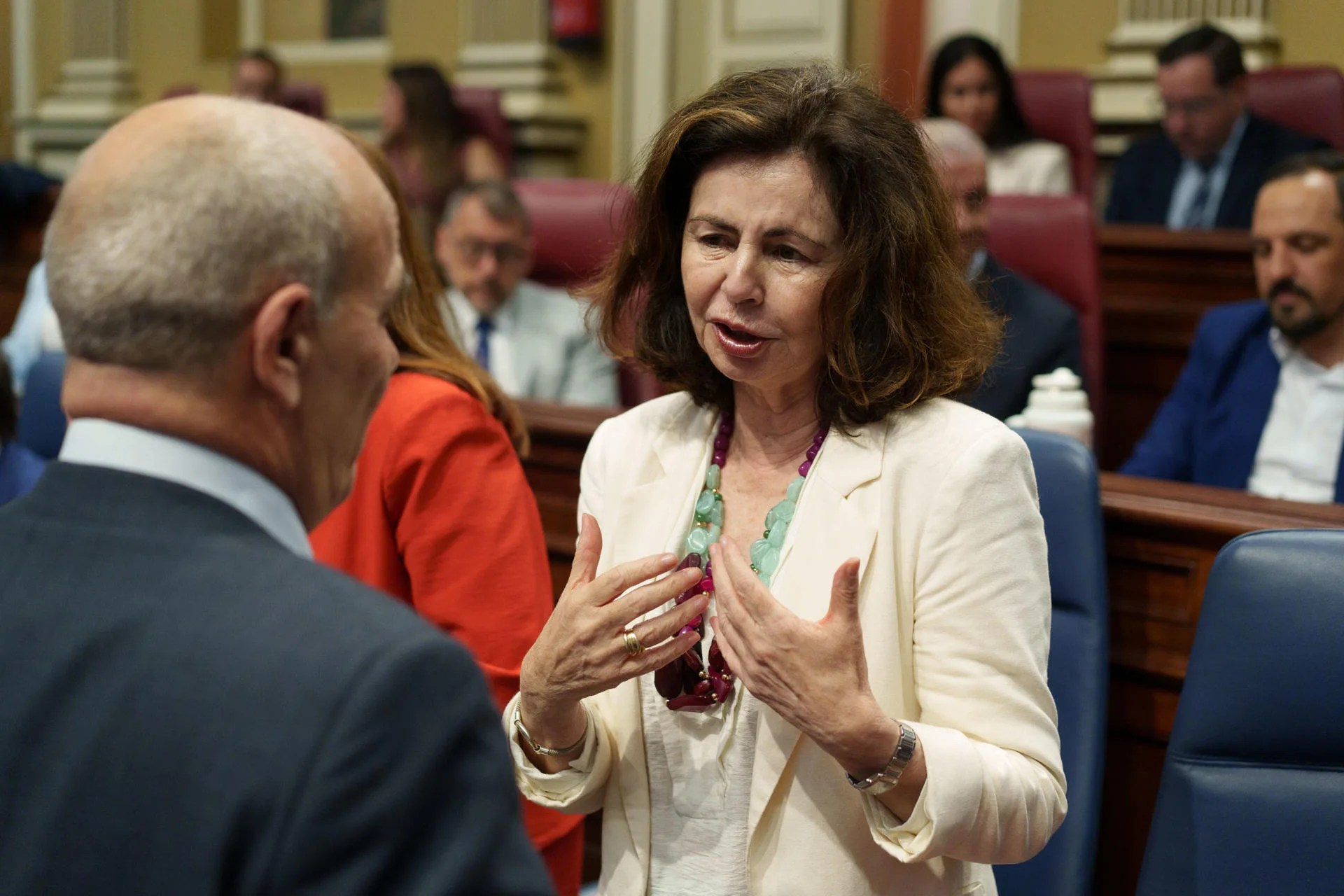 Imagen de archivo de la consejera de Hacienda y Relaciones con la Unión Europea del Gobierno de Canarias, Matilde Asián. EFE/Ramón de la Rocha